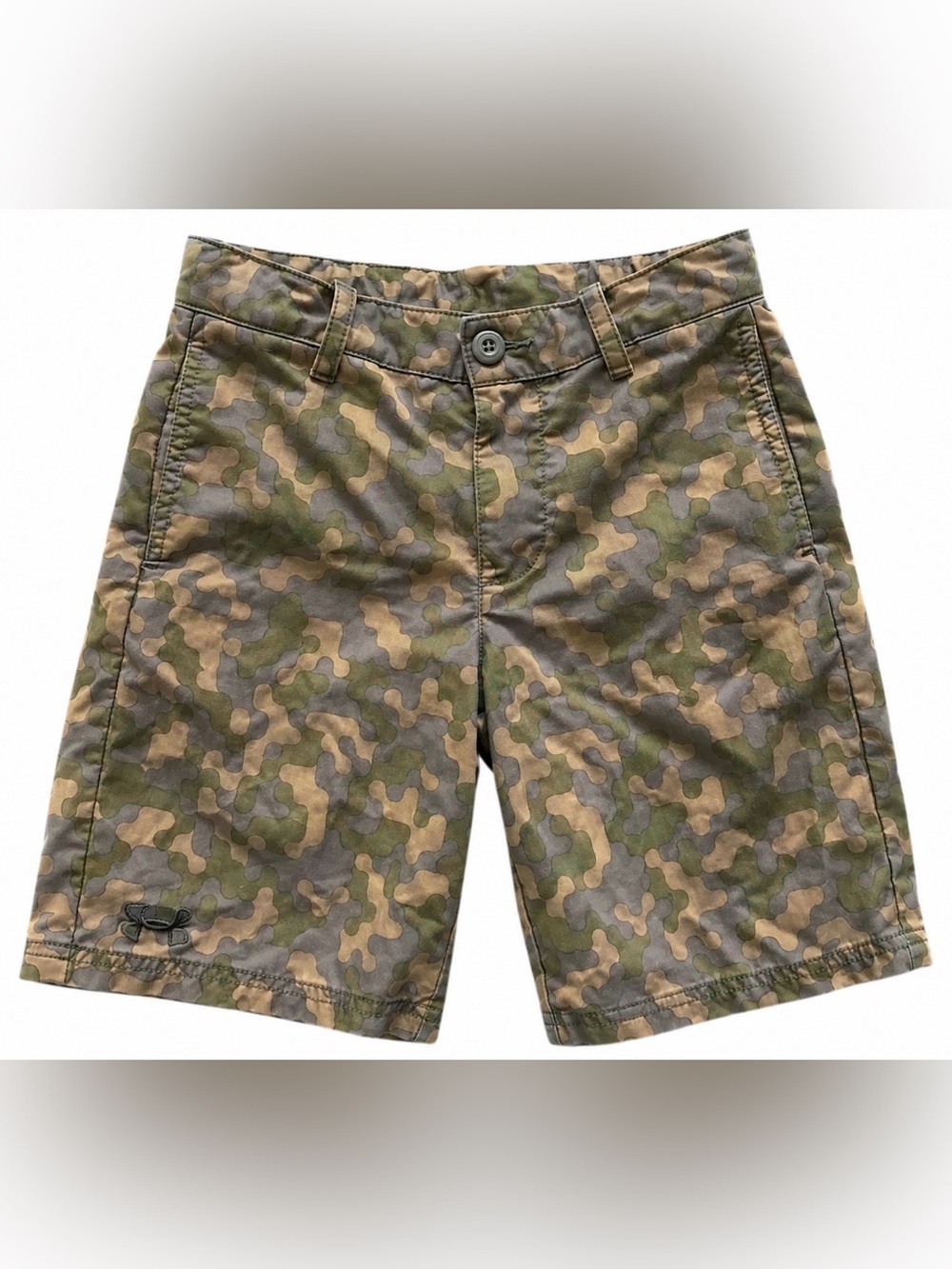 Under Armour Camo Loose Fit Shorts Youth Sz Sm